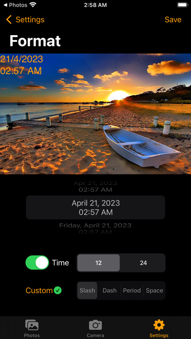 Photo Dated Screenshot