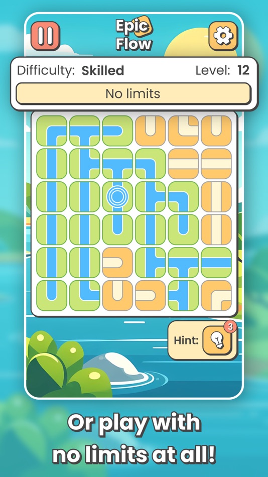 #6. Brain Puzzle Game: Epic Flow (iOS) Podle: Arsenii Sevriukov
