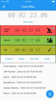 code blue: cpr event timer iphone screenshot 1