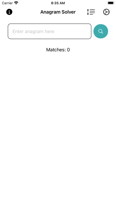 Anagram Solver Screenshot