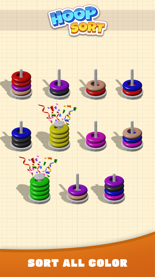 #2. Hoop Sort Puzzle - Color Ring (iOS) 由: CHIEN LE