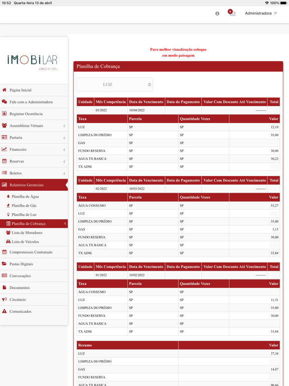 Screenshot #5 pour Imobilar Condomínios