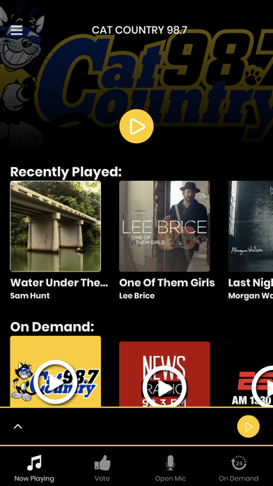 Cat Country 98.7 Screenshot