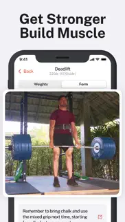 stronglifts weight lifting log iphone screenshot 2