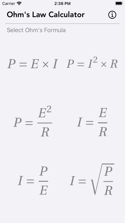 #1. Ohm Law Calculator (iOS) 由: Nitrio