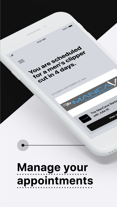 The ManCave Barbershop App Screenshot