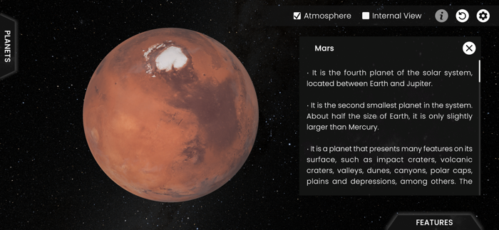 Teia - 3D Solar System