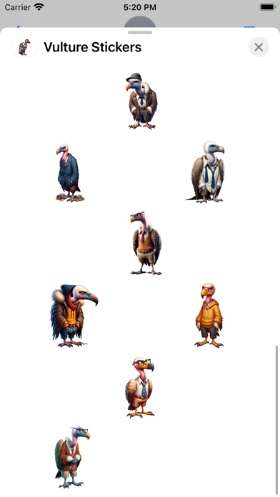 Screenshot #3 pour Vulture Stickers