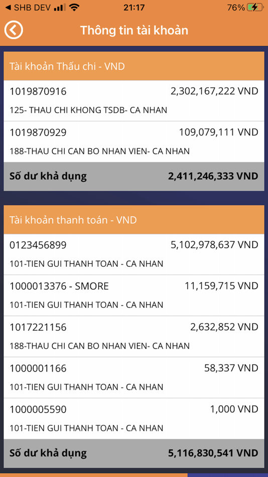 #5. SHB Mobile (iOS) By: SAI GON - HA NOI COMMECIAL JOINT STOCK BANK