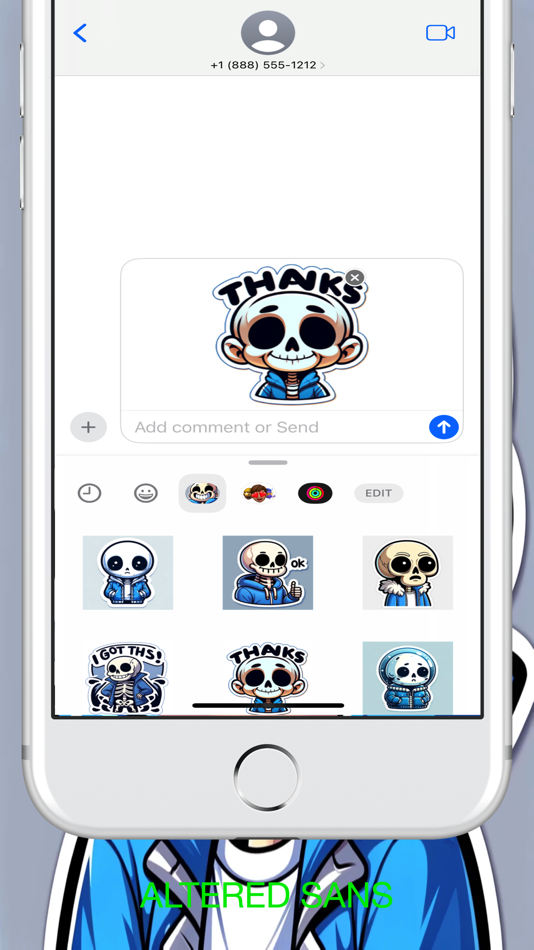 #1. Sans Altered Stickers (iOS) 由: MULTITECHNIQUE BUSINESS COMAPNUY INVESTMENT