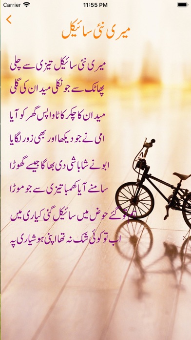Urdu Rhymes Poem Screenshot