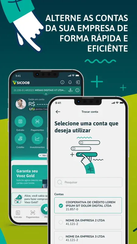 Sicoob: Conta, Cartão, Crédito screenshot 7 of 10