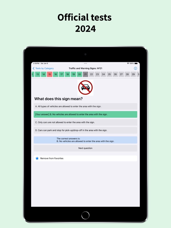 Thailand Driver License Tests iPad screenshot 2 - Education app