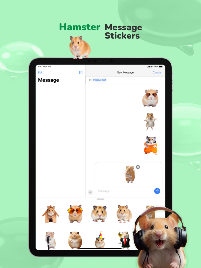 Message Stickers  Hamster