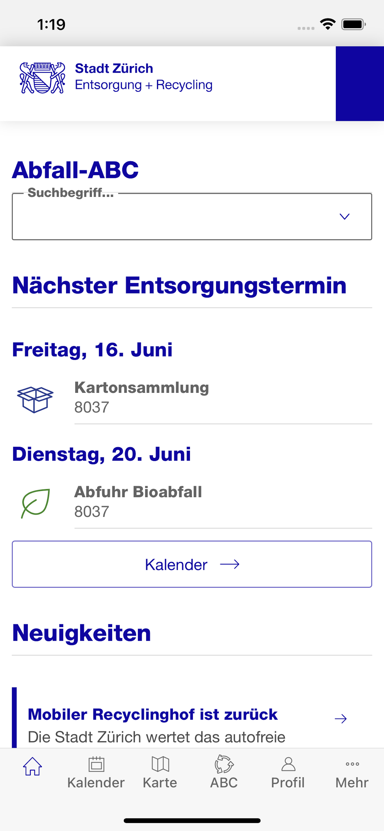 Entsorgung + Recycling Zürich
