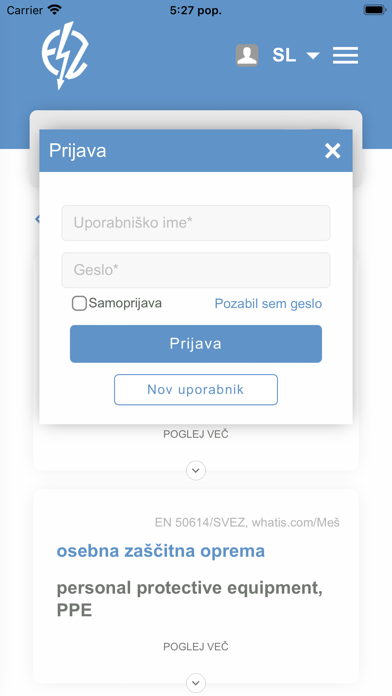 Screenshot 3 of EZS Glosar App