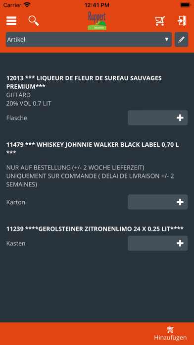 Ruppert Kundenportal Screenshot
