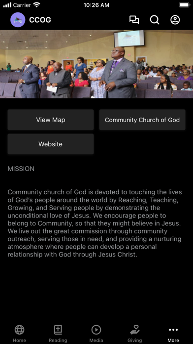 Community Church of God Macon Screenshot