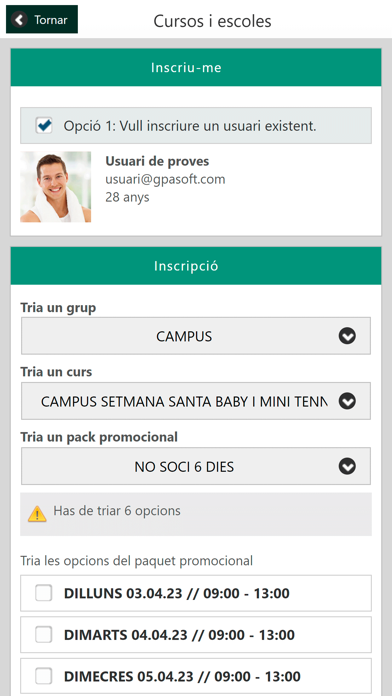 Club Tennis Llafranc Screenshot