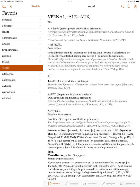 Screenshot #6 pour Dictionnaire de français TLFi