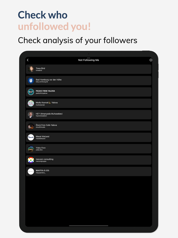 InstaFollow Follower Reports