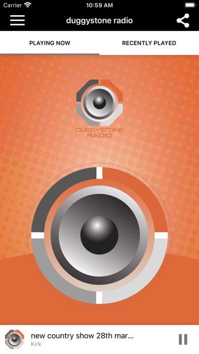 Duggystone Radio Screenshot