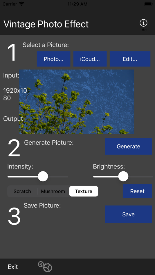 #3. Vintage Photo Effect (iOS) Av: Kai Bruchmann