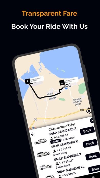 Snap Ride - Request a ride Screenshot