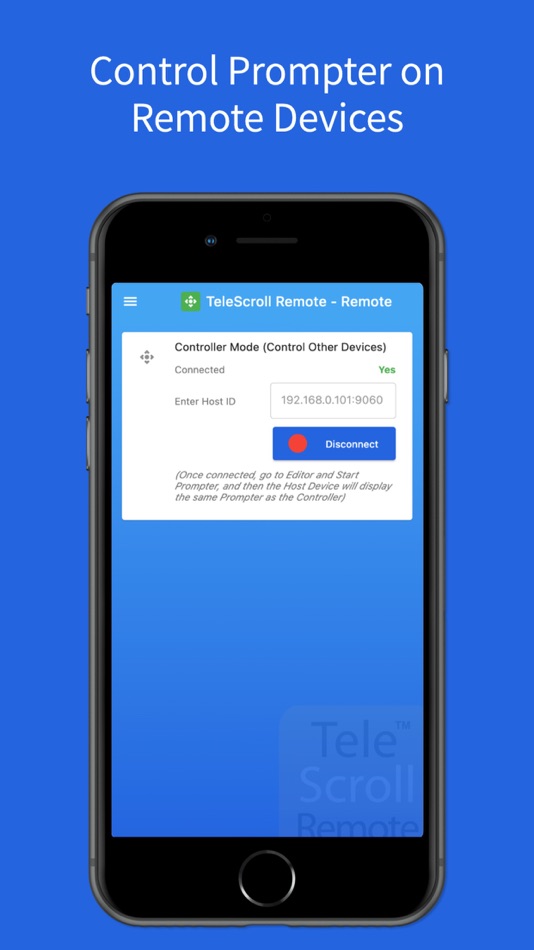 #3. TeleScroll Remote (iOS) بواسطة: PrompterPeople