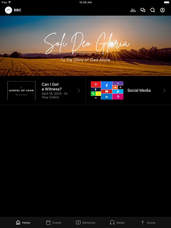 Broadway Baptist | Maryville iPad screenshot 1 - Education app