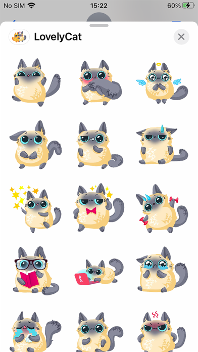 Screenshot #1 pour Funny Cat Emoji Funny Stickers