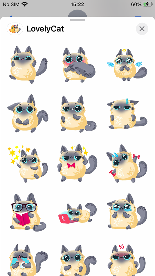 #1. Funny Cat Emoji Funny Stickers (iOS) Podle: Huy Dao Van Hoang
