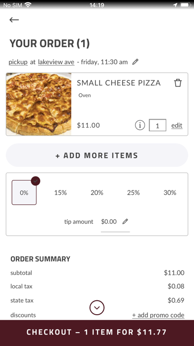 Dracut House of Pizza Screenshot