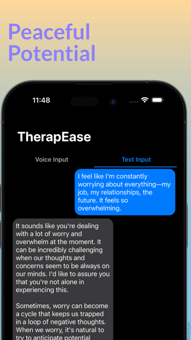 TherapEase: Your AI Therapist Screenshot