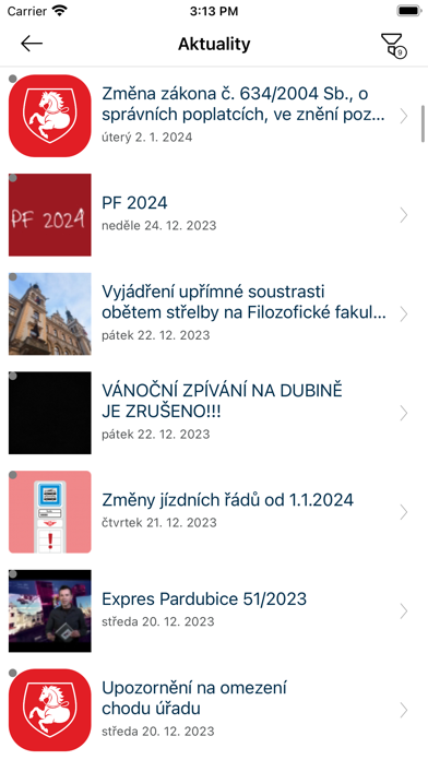 Pardubice v mobilu Screenshot