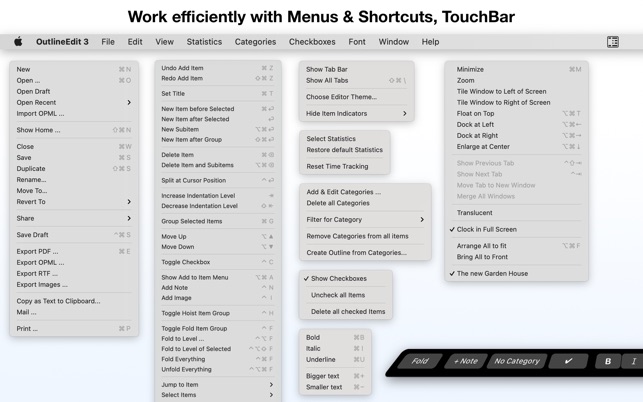 Outliner & Notes App for Mac - OutlineEdit 3