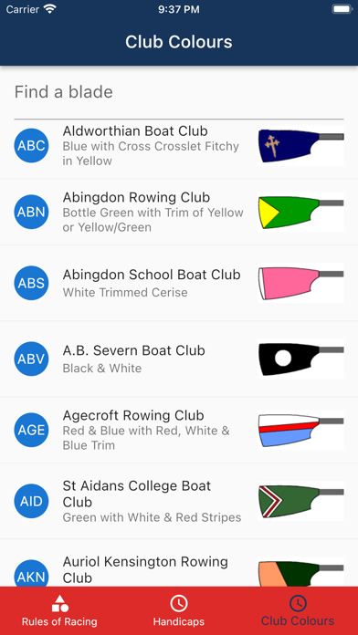 British Rowing Rules of Racing Screenshot