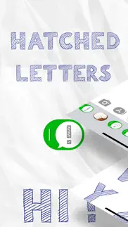 How to cancel & delete doodle letters hatched sticker 4