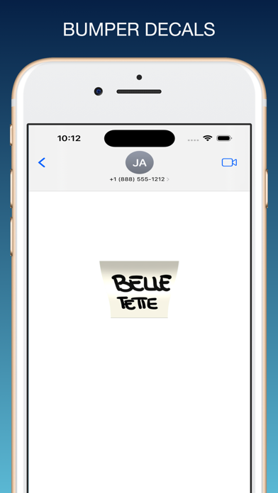 bumper Auto Decals Message Screenshot