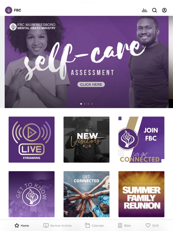 FBC Murfreesboro iPad screenshot 1 - Lifestyle app