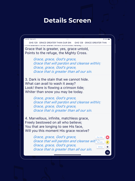 Screenshot #5 pour Gospel Hymns and Songs GHS