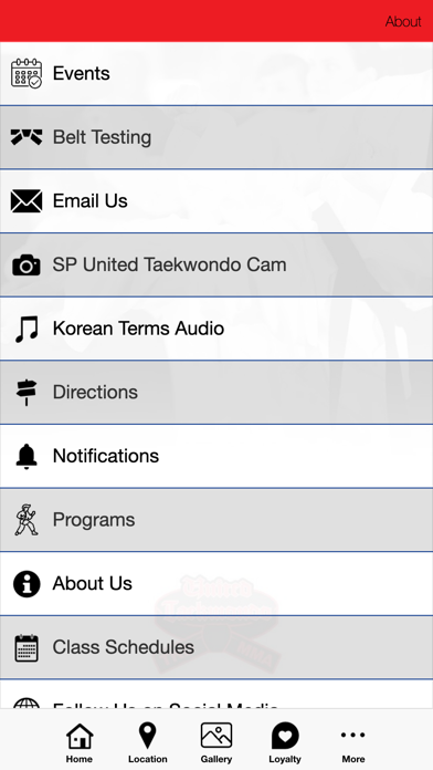 SP United Taekwondo Center Screenshot