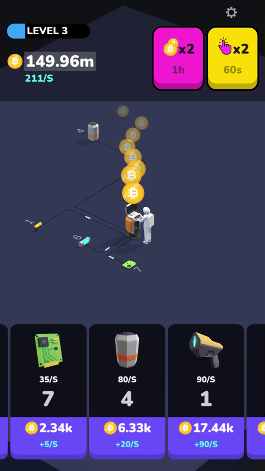 #1. Bitcoin Miner (iOS) Podle: Mangoverse