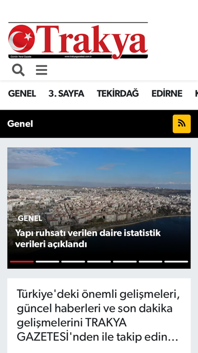 Trakya Gazetesi Screenshot