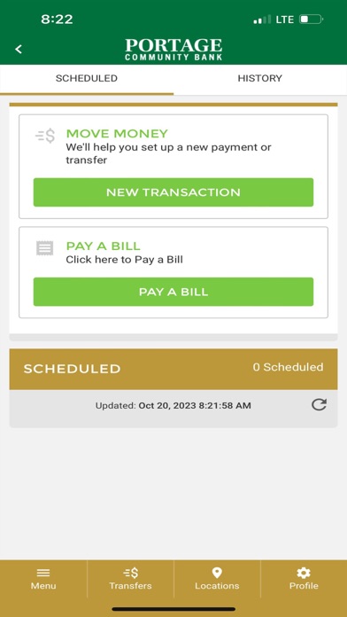 Portage Community Bank Screenshot