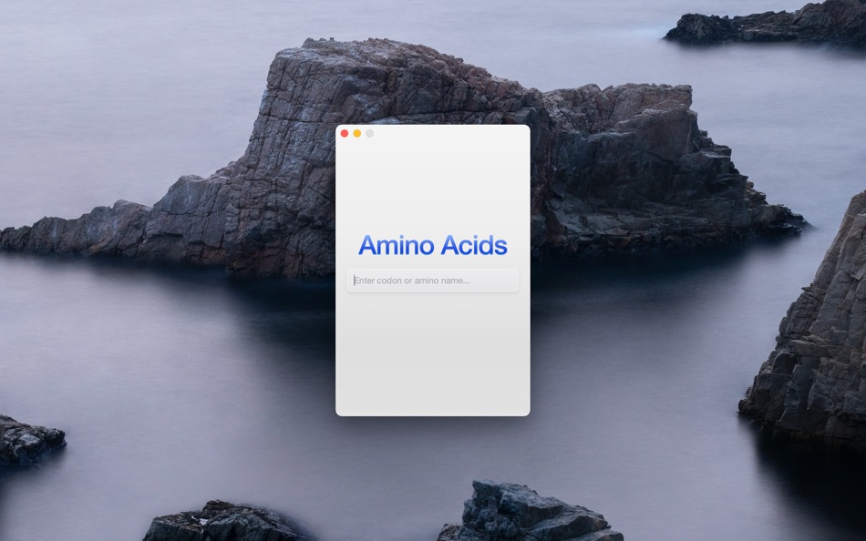 Amino Acids Table - 1.0 - (macOS)
