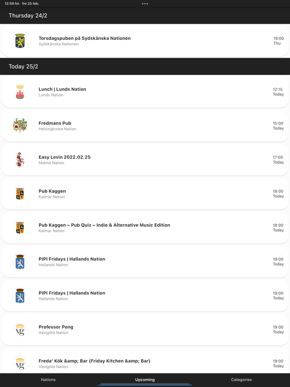 EventLund iPad screenshot 1 - Social Networking app