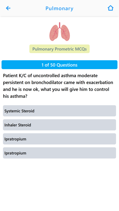 Medical Prometric Exam Tests Screenshot