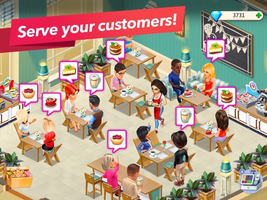 My Cafe — Restaurant Game iPad app afbeelding 2