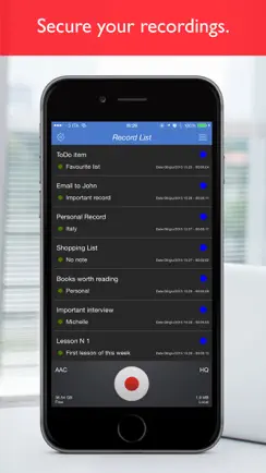 Private Voice Recorder iPhone image 2